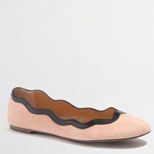 J. Crew Italian Scalloped Ballet Flats